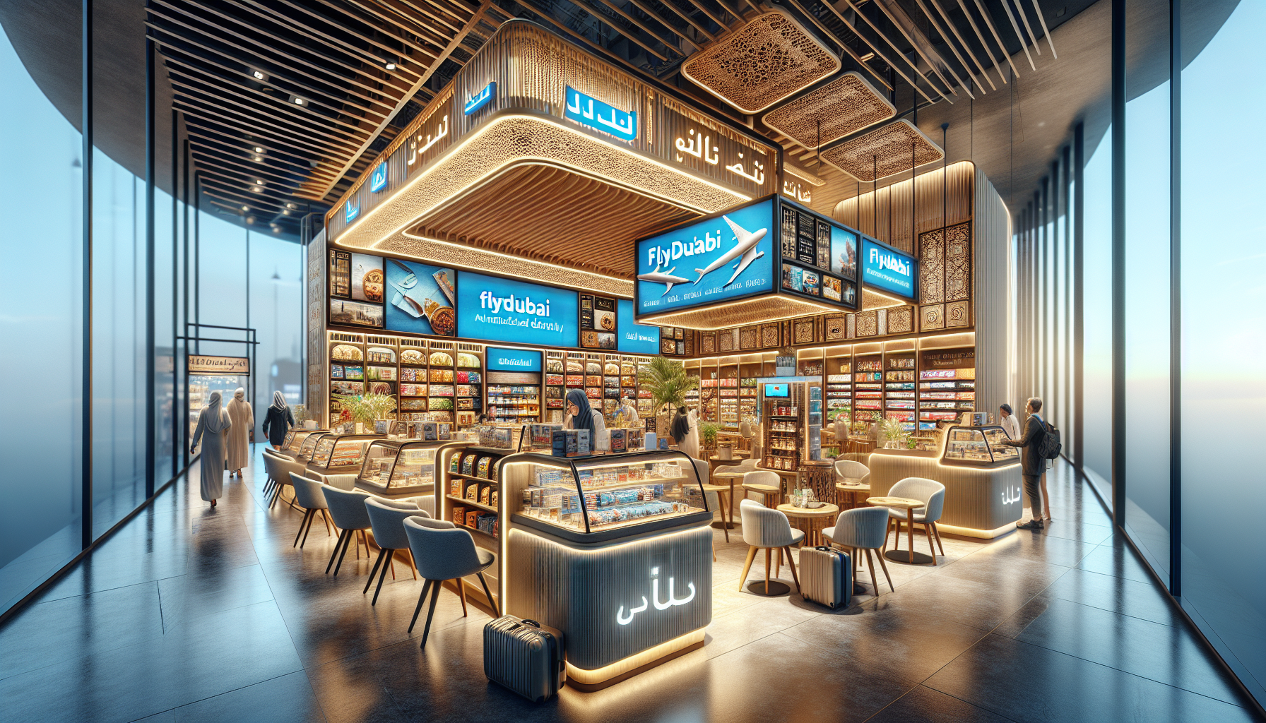 فروشگاه سفر flydubai در دیره دوبی پس از بازسازی کامل، با فضایی مدرن و خدمات دیجیتال پیشرفته به روی مشتریان بازگشایی شد تا تجربه‌ای بی‌نظیر و شخصی‌سازی شده ارائه دهد.
